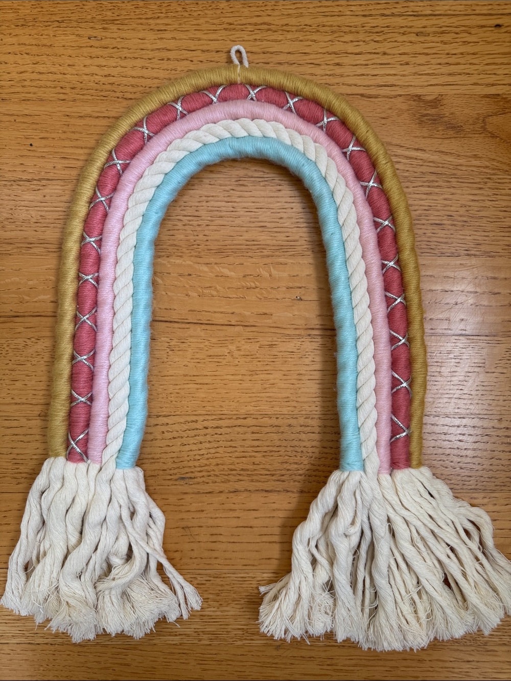 Rainbow Macrame Wall Hanging